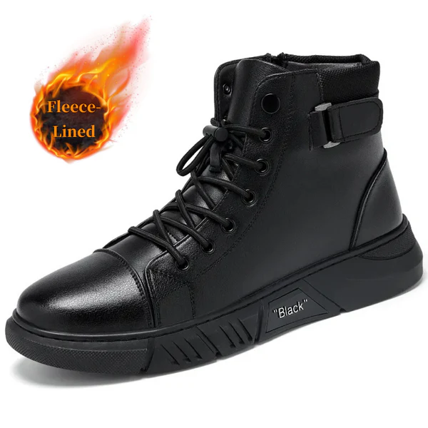 Men’s Genuine Leather Casual Boots – Timeless Style & All-Day Comfort