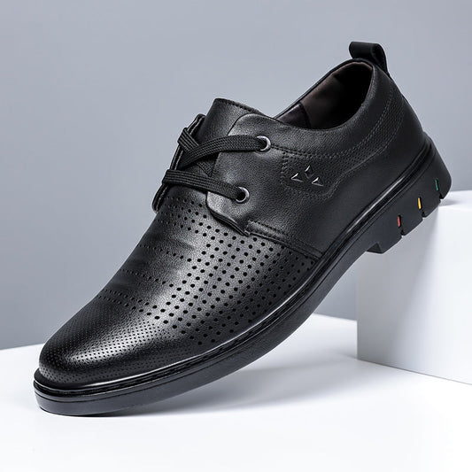 Men’s Comfortable Leather Shoes With Arch Support & A Roomier Fit