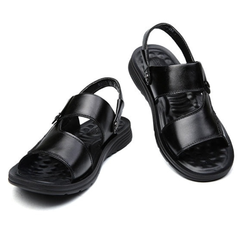 Ultra-Comfort Men’s Leather Fisherman Sandals - Non-Slip & Breathable