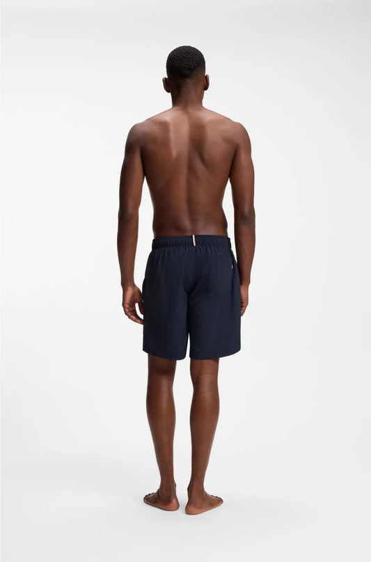 SWIM SHORTS WITH 3D EMBROIDERED LOGO
