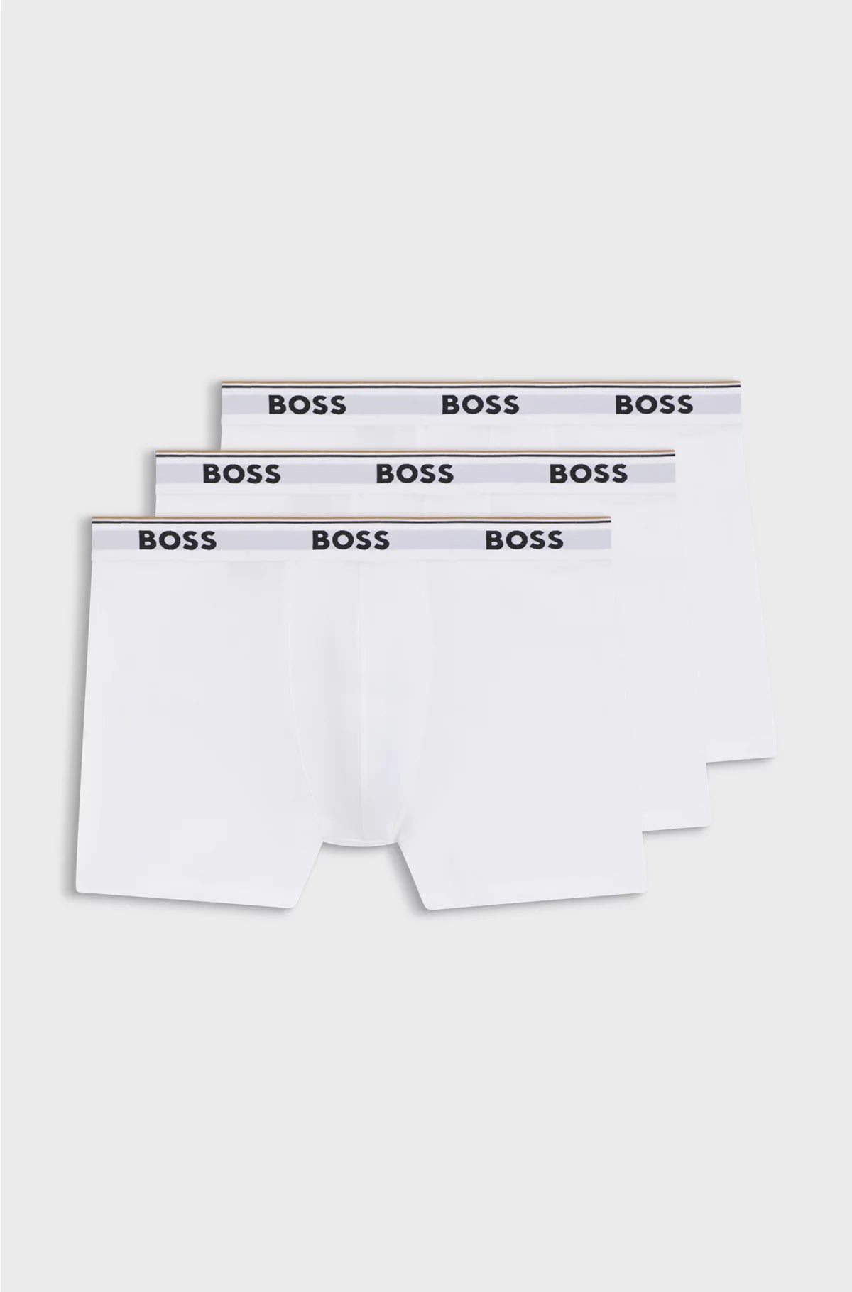 THREE-PACK OF STRETCH-COTTON BOXER BRIEFS WITH LOGOS