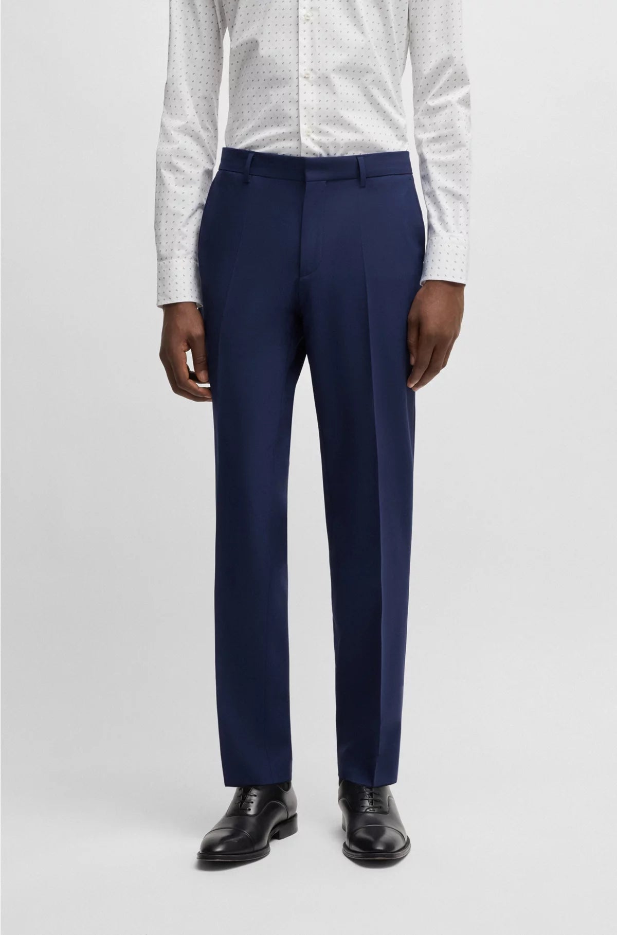 REGULAR-FIT TROUSERS IN STRETCH VIRGIN WOOL
