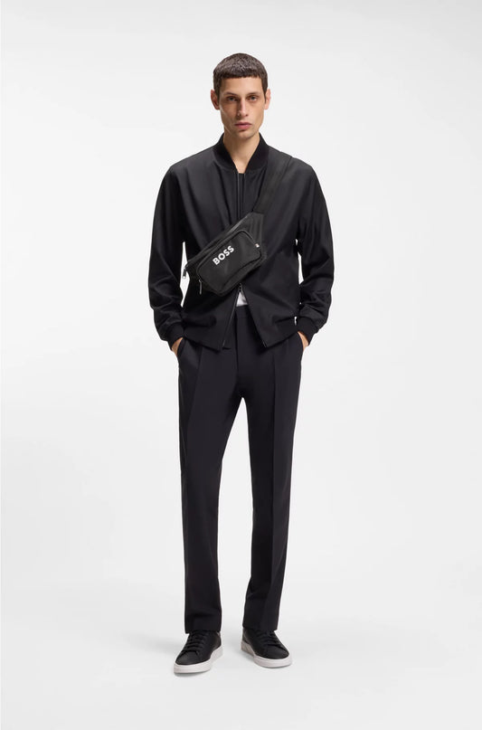 STRUCTURED BELT BAG WITH CONTRAST LOGO