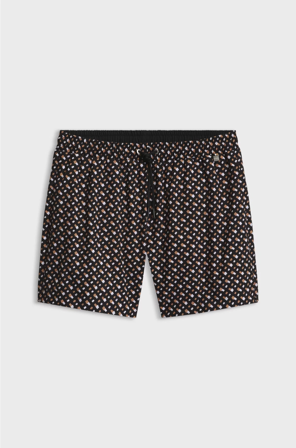 FULLY LINED QUICK-DRY SWIM SHORTS WITH MONOGRAM PRINT