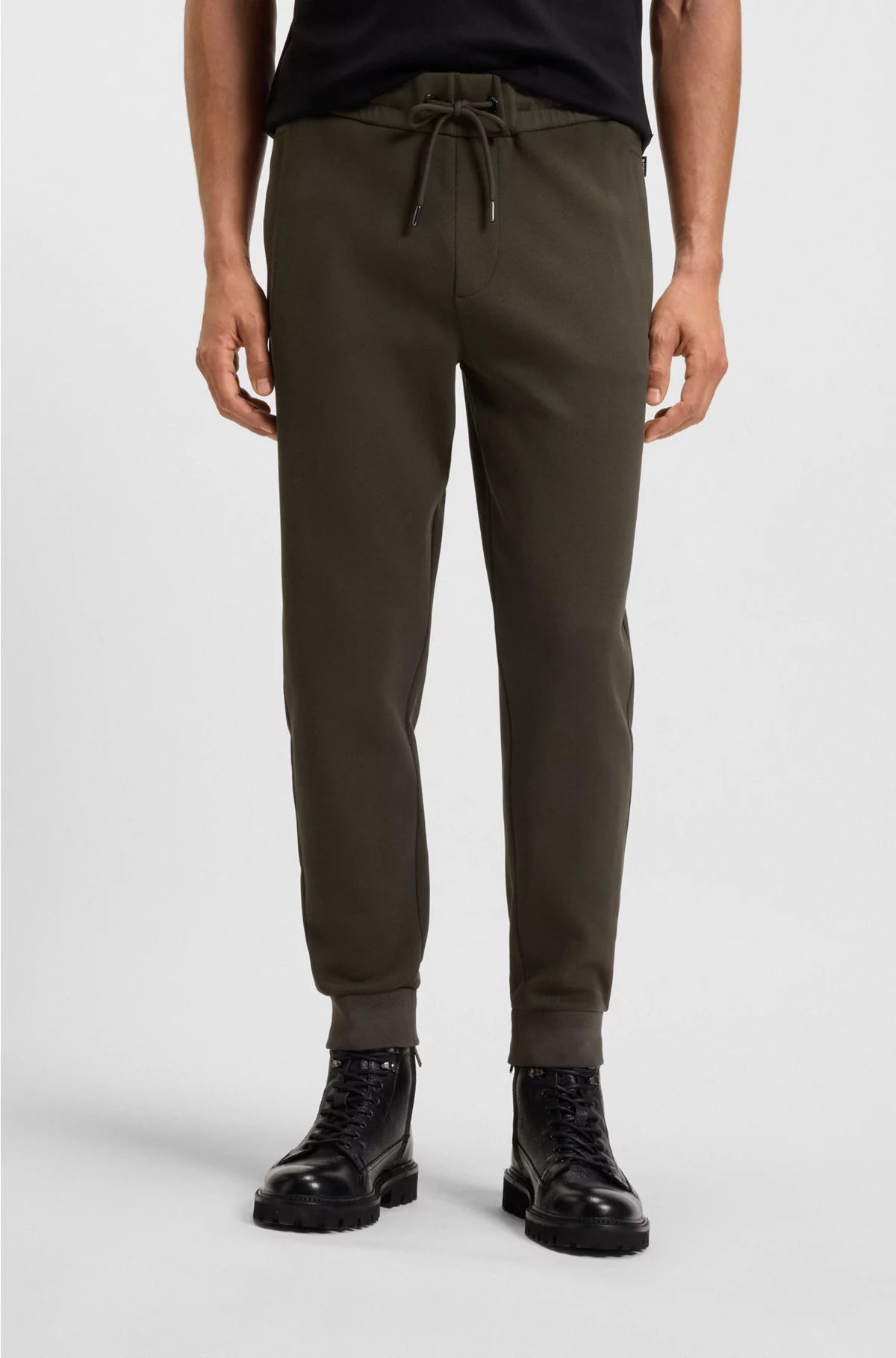 TRACKSUIT BOTTOMS IN MERCERISED STRETCH COTTON