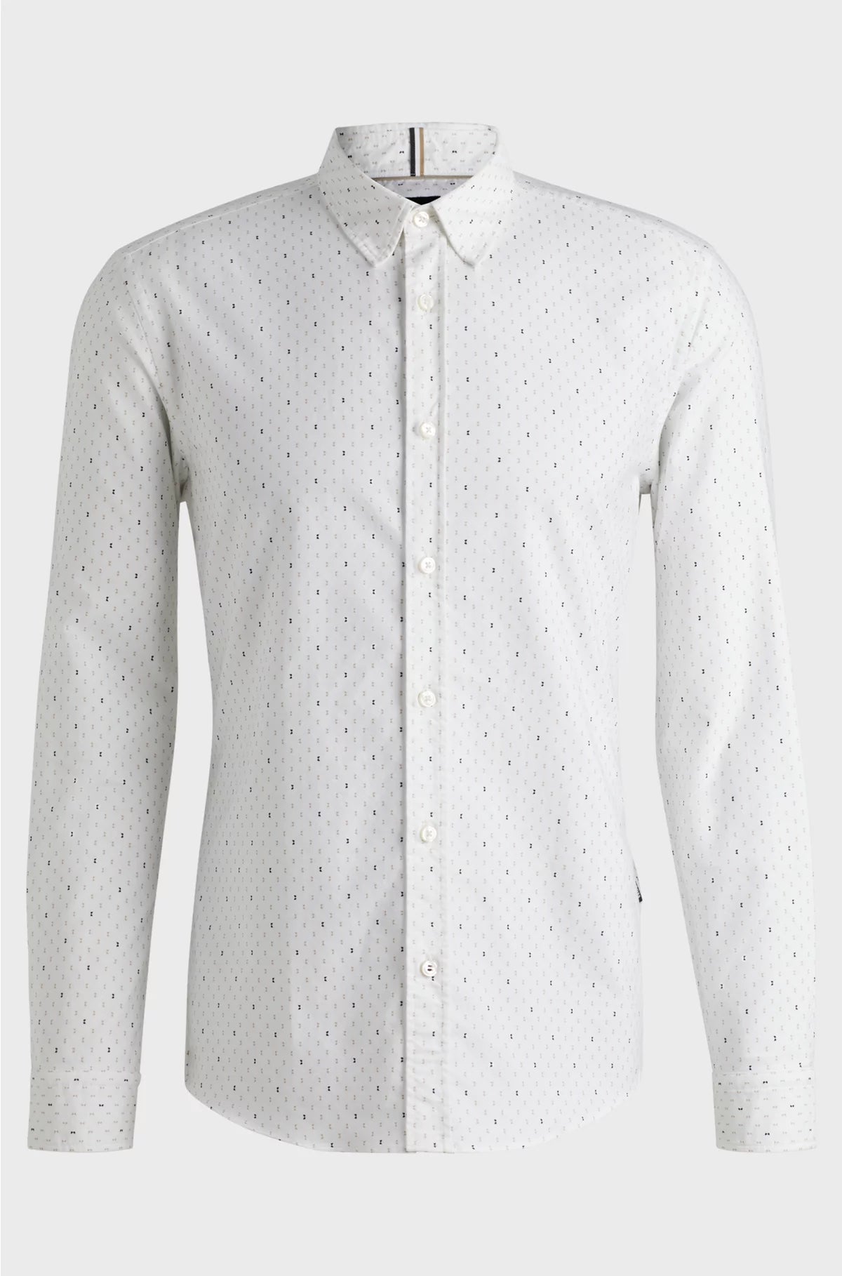SLIM-FIT SHIRT IN PRINTED OXFORD COTTON