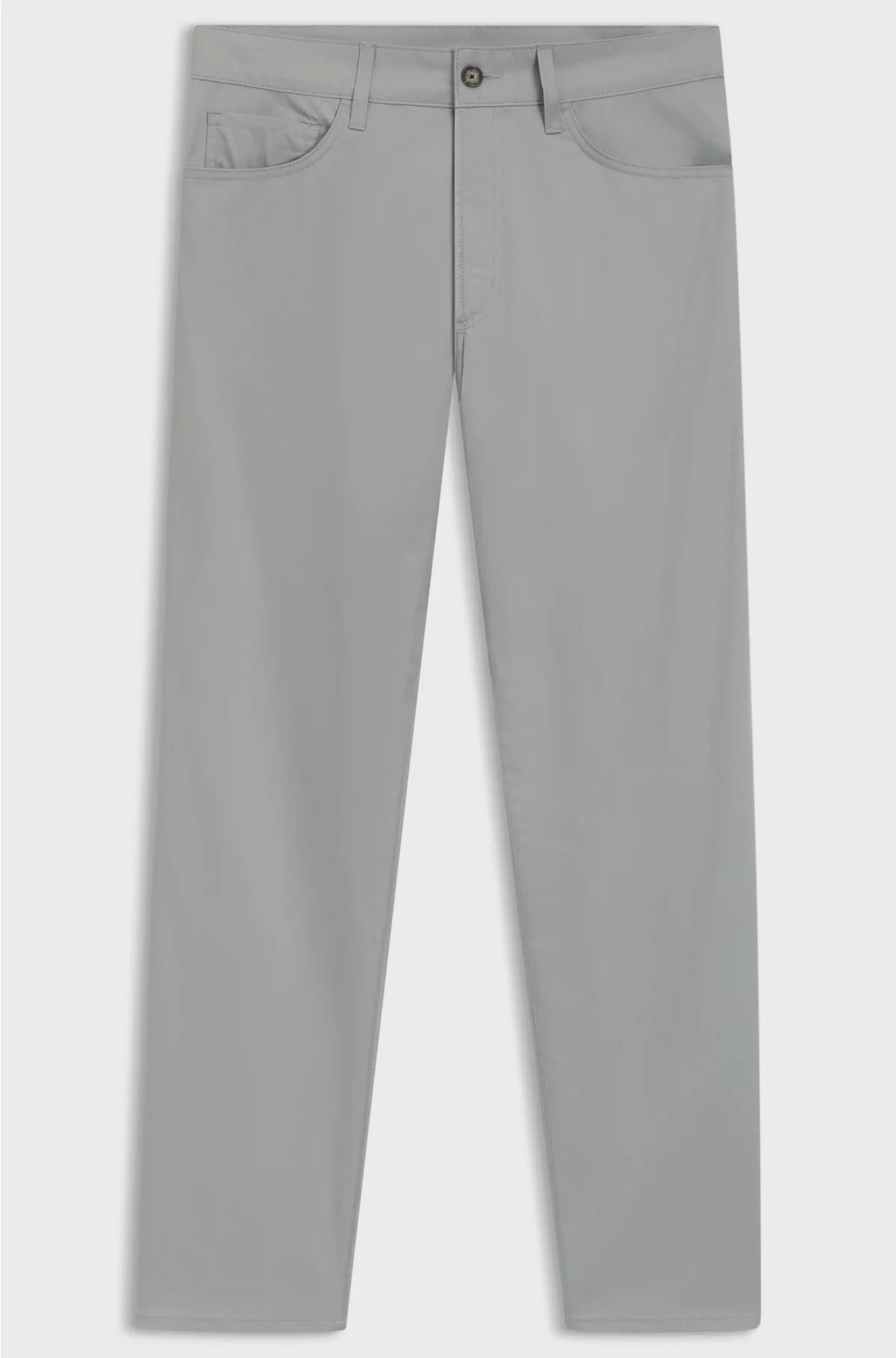 SLIM-FIT TROUSERS IN COTTON, SILK AND STRETCH