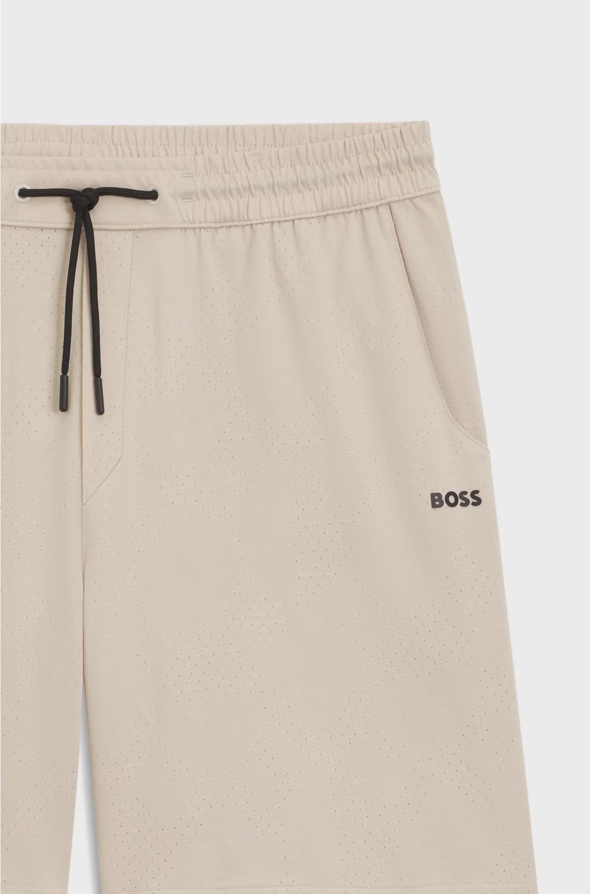 COTTON-JERSEY SHORTS WITH MESH STRUCTURE