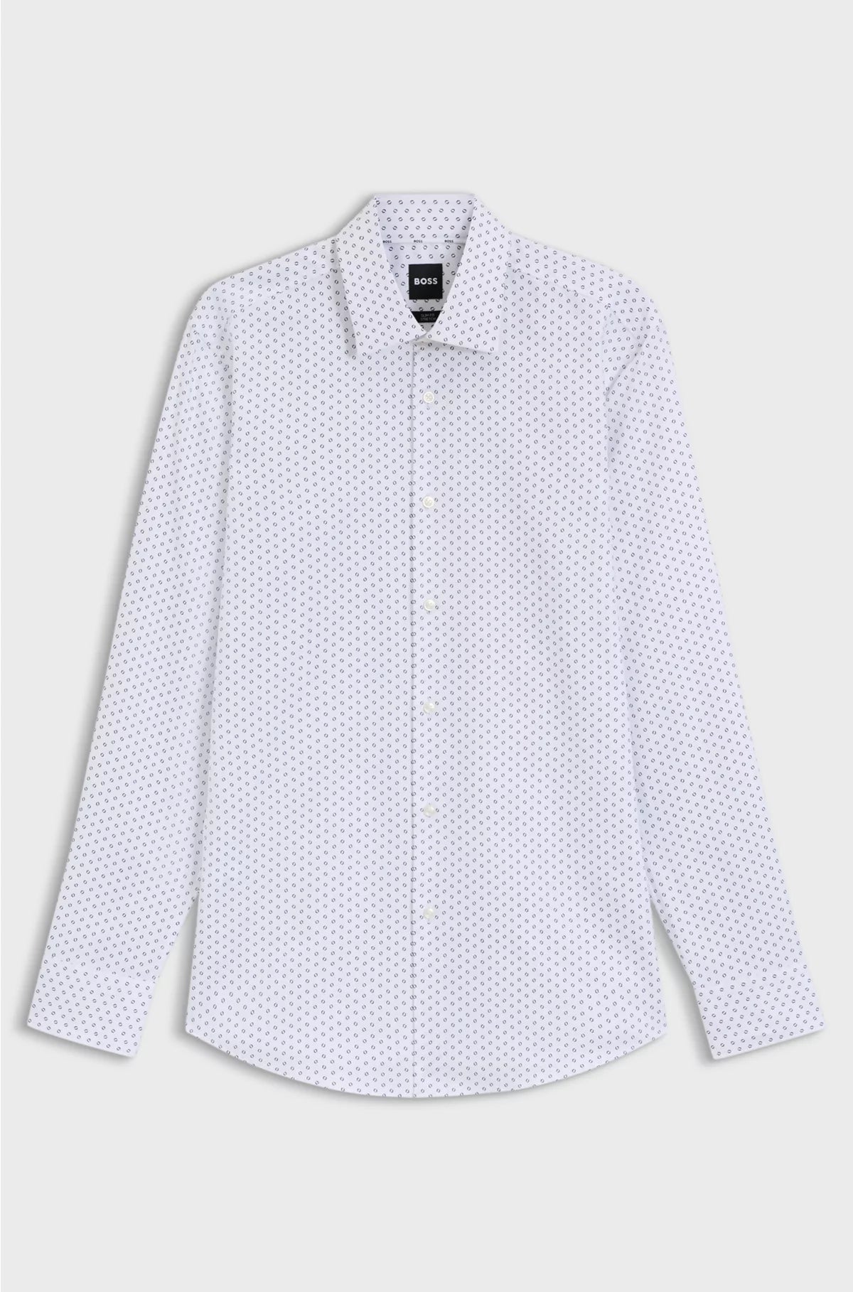 SLIM-FIT SHIRT IN PRINTED OXFORD STRETCH COTTON
