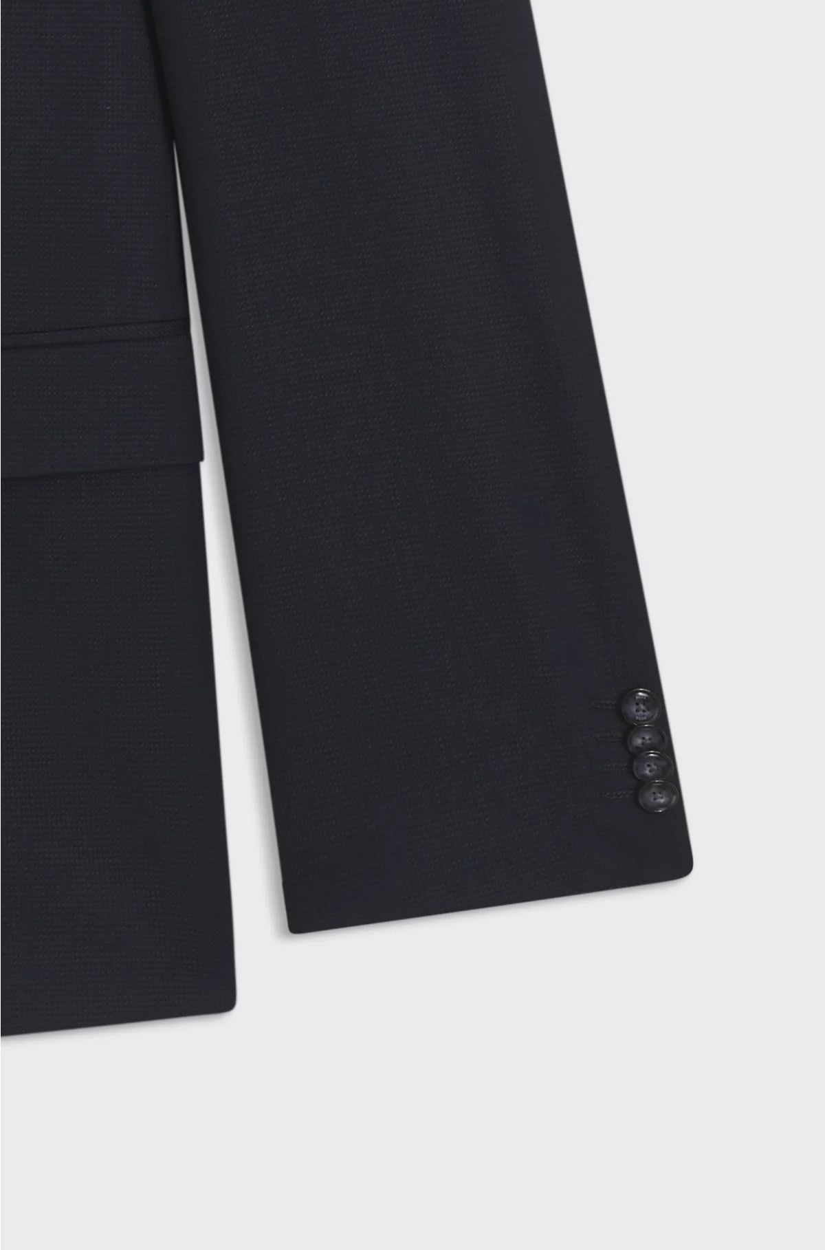 SLIM-FIT SUIT IN VIRGIN WOOL, COTTON AND STRETCH