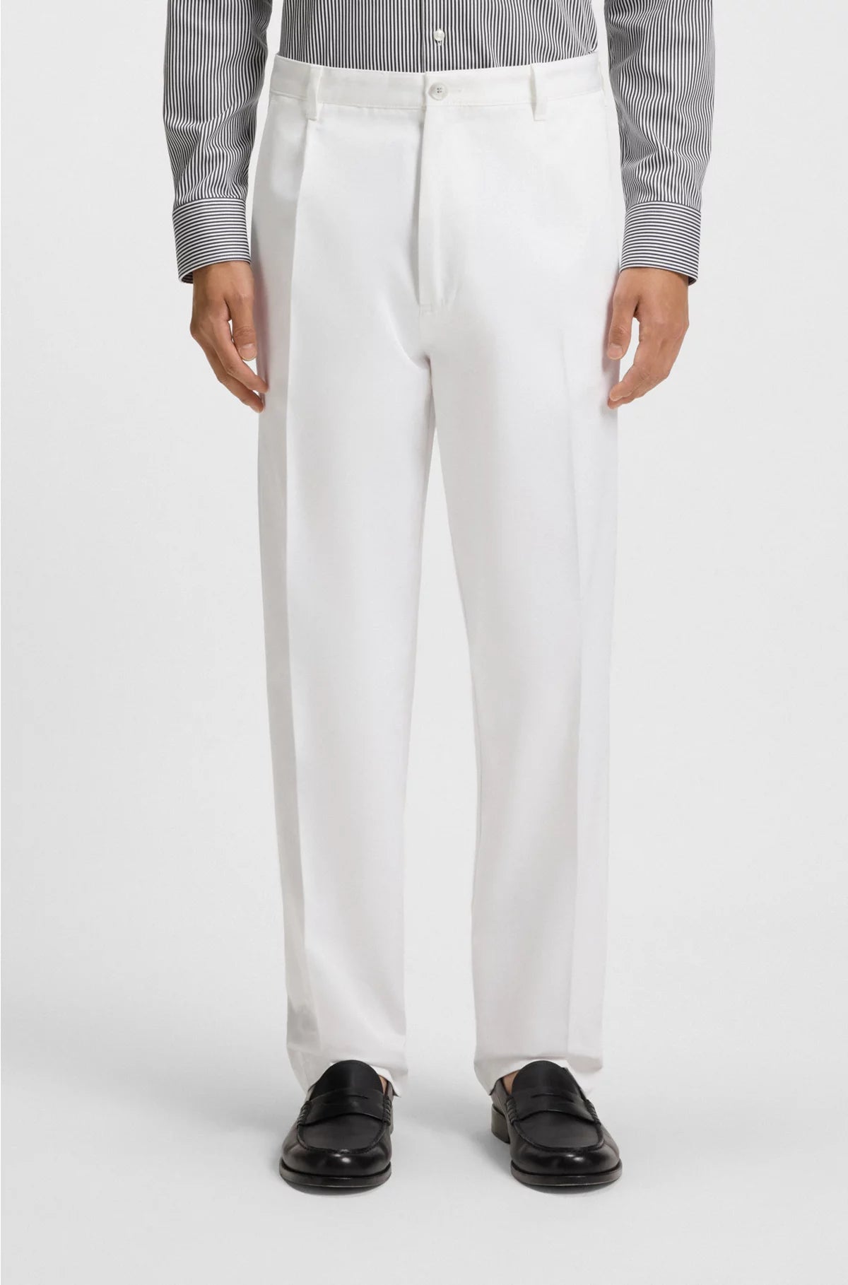 RELAXED-FIT TROUSERS IN COTTON TWILL