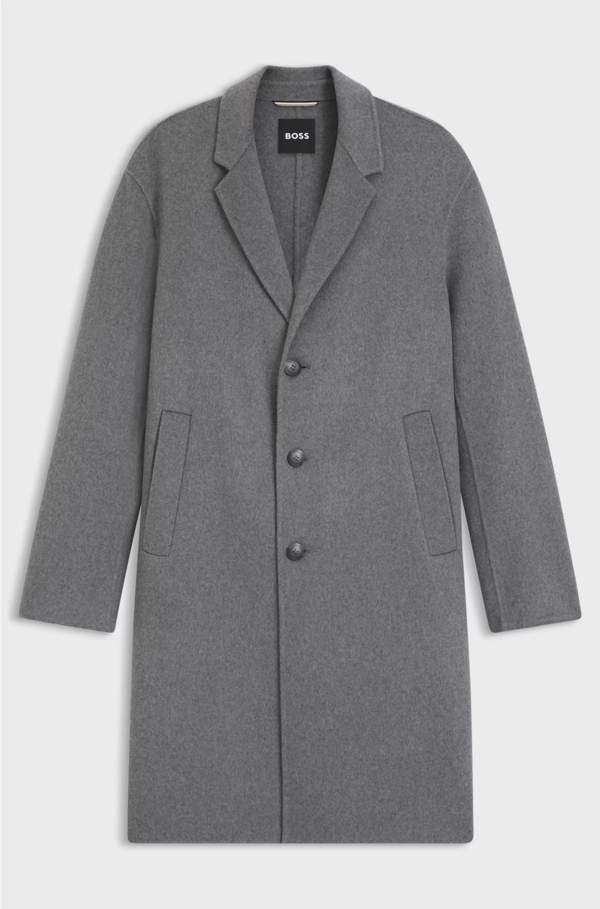 RELAXED-FIT COAT IN A MELANGE WOOL BLEND