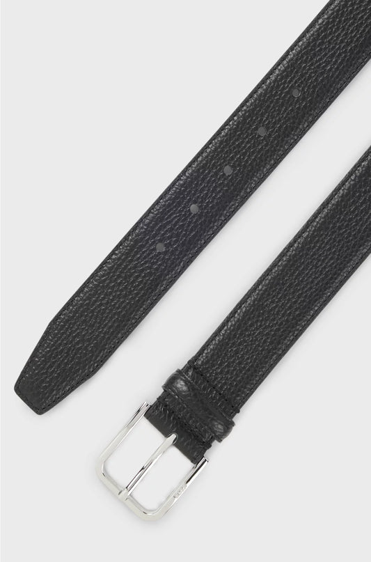ITALIAN-LEATHER BELT WITH PIN BUCKLE