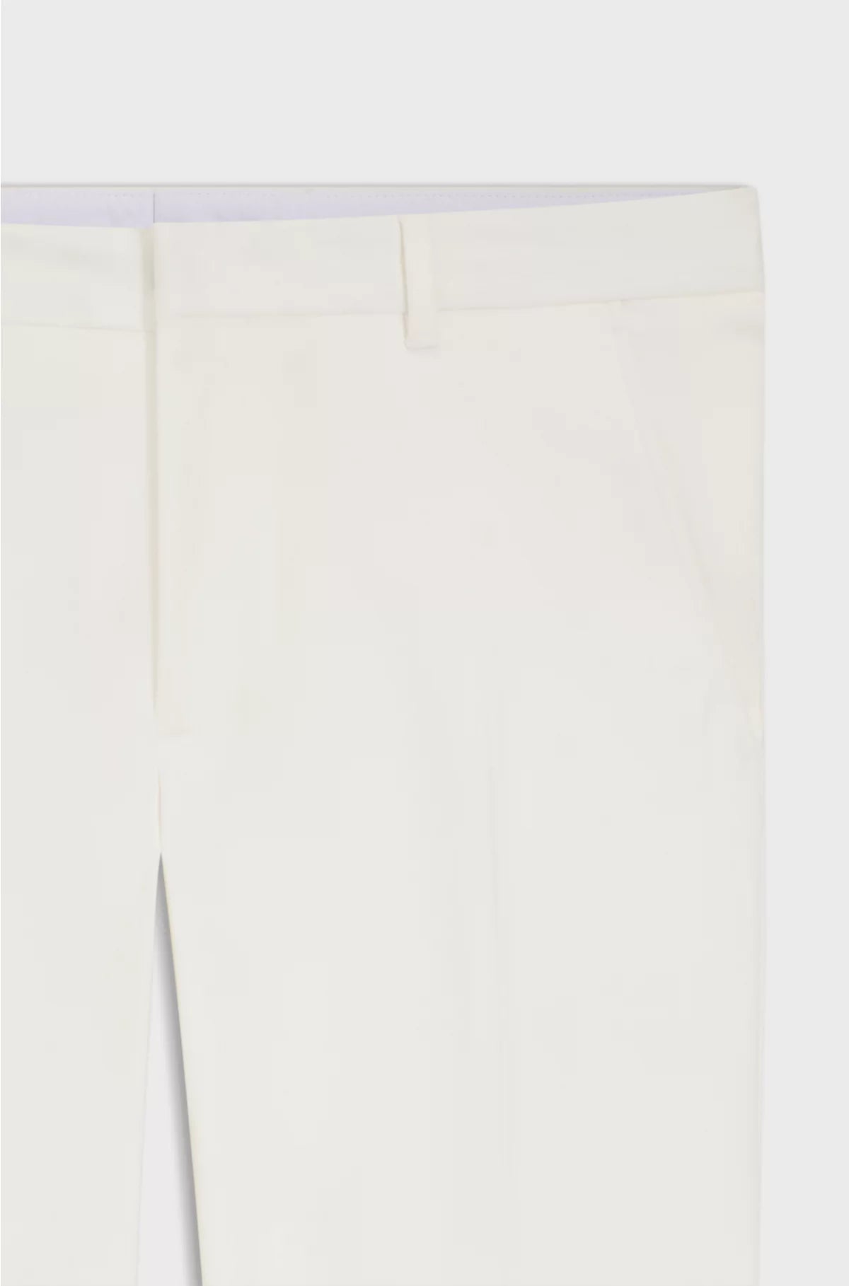 TAPERED-FIT TROUSERS IN MERCERISED STRETCH COTTON