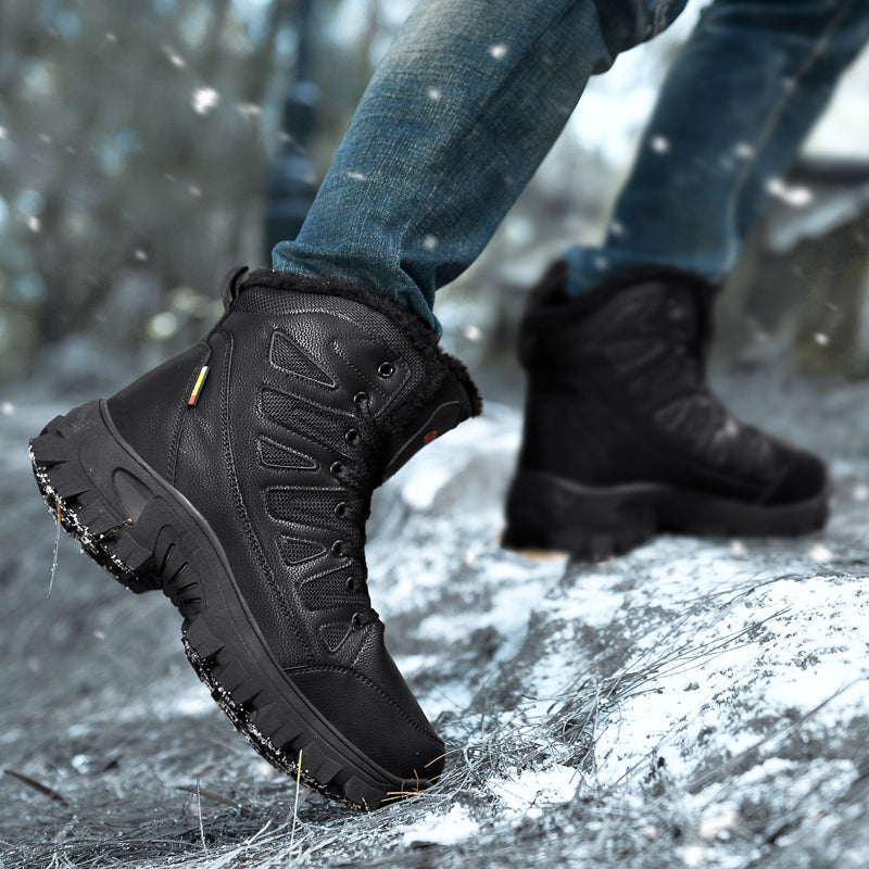 Men Combat Boots Waterproof Non-Slip Hiking Boots Anti-Puncture Anti-Sprain Work Boots