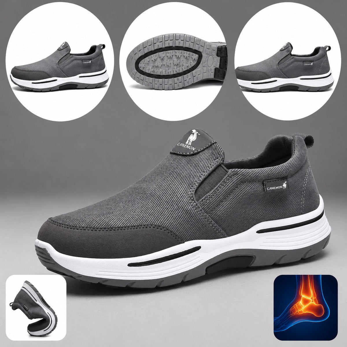 Men’s Breathable Mesh Slip-On Walking Shoes