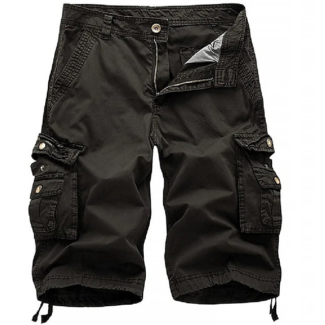Men’s Cotton Cargo Shorts – Multi-Pocket Casual Summer Shorts