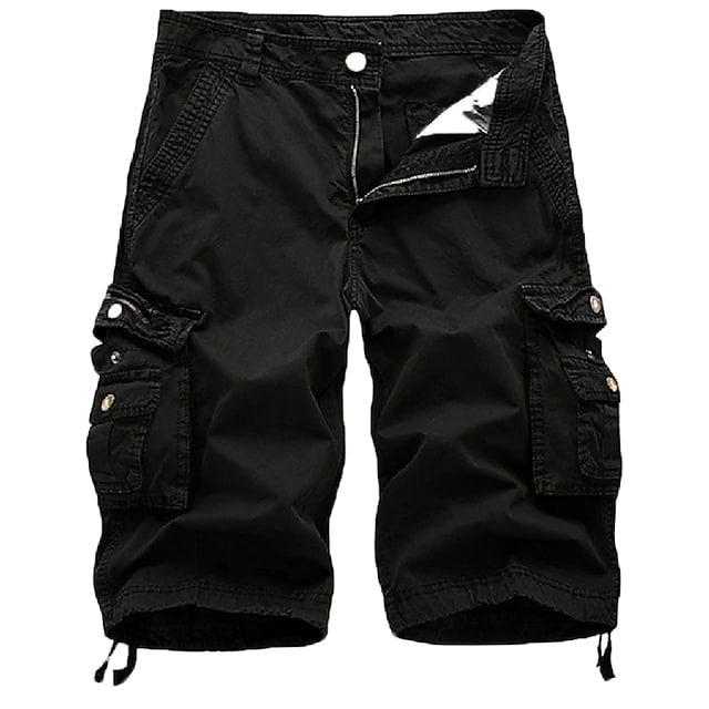 Men’s Cotton Cargo Shorts – Multi-Pocket Casual Summer Shorts
