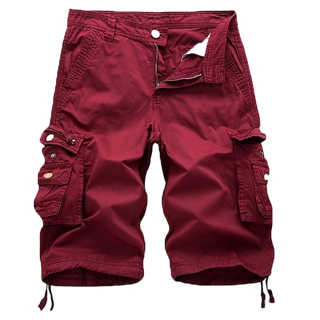 Men’s Cotton Cargo Shorts – Multi-Pocket Casual Summer Shorts