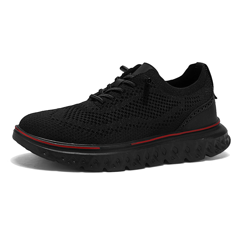 Men’s Knit Oxford Shoes – Lightweight Breathable Dress Sneakers