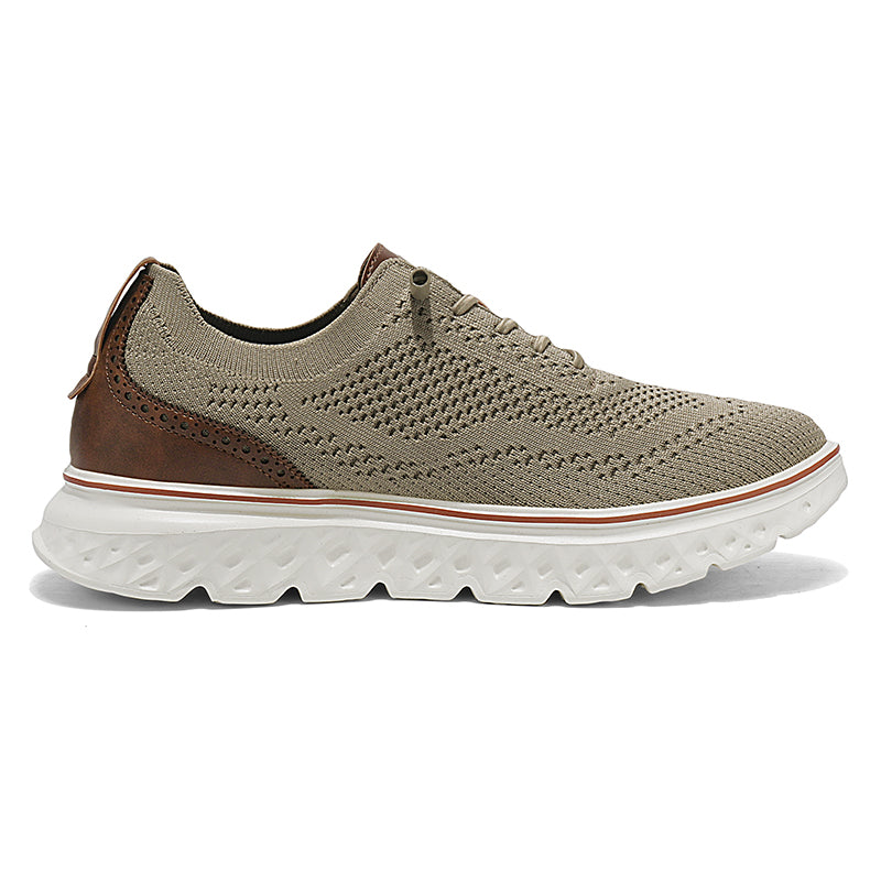 Men’s Knit Oxford Shoes – Lightweight Breathable Dress Sneakers