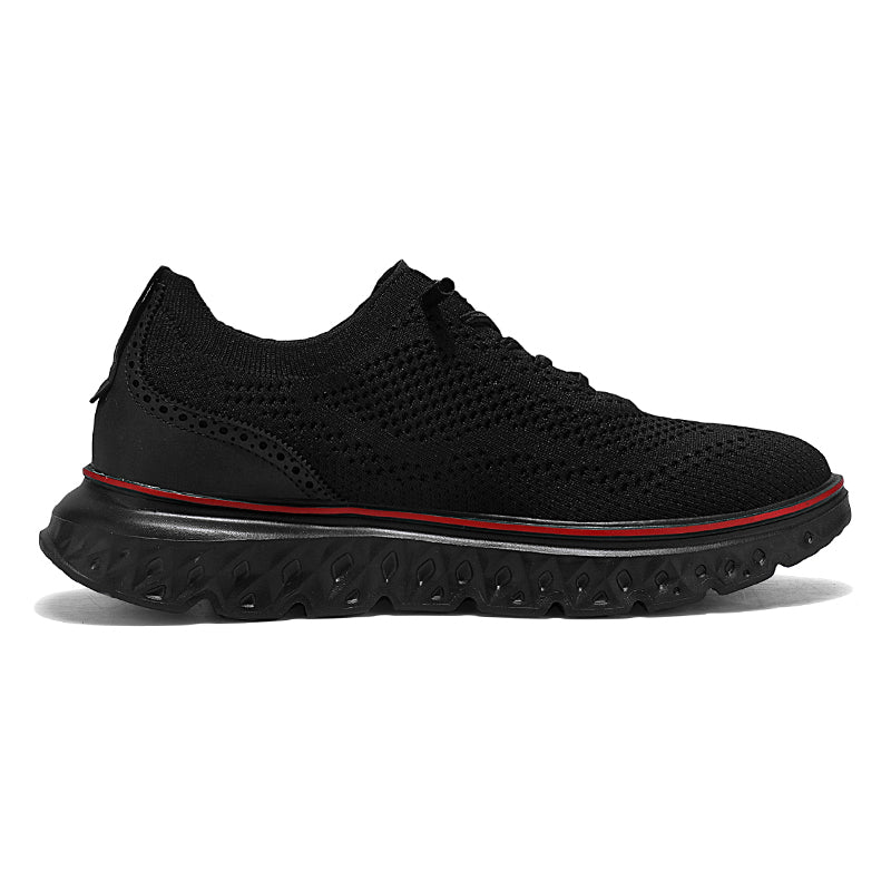 Men’s Knit Oxford Shoes – Lightweight Breathable Dress Sneakers