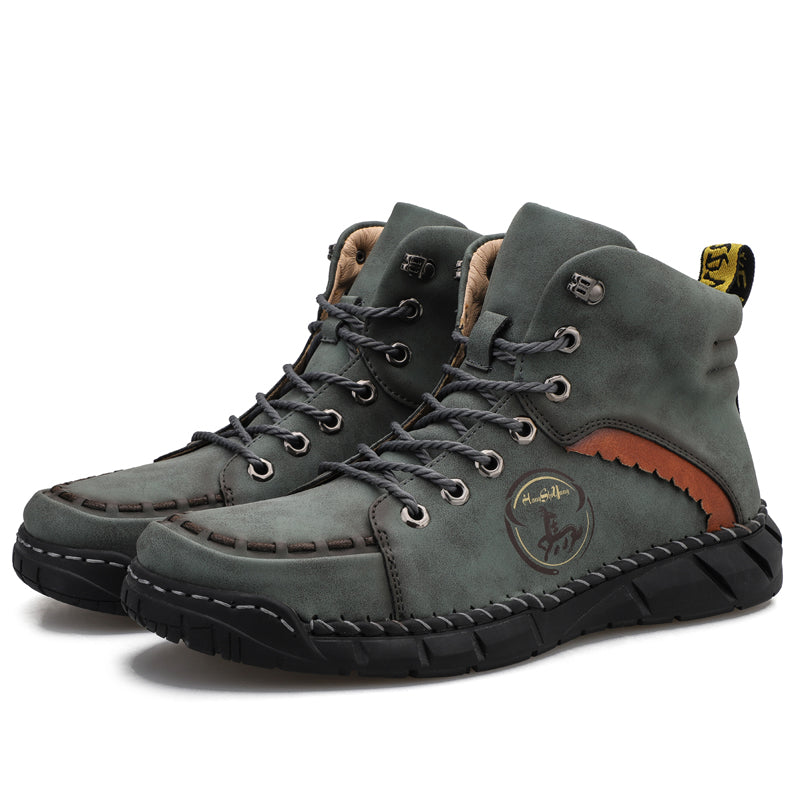 Men's Orthopedic Safety Work Shoes - Protective Toe ; Ankle Protection ;  Waterproof ; Lightweight ;Shock Absorption ; Non-Slip ; Durable for 3 years