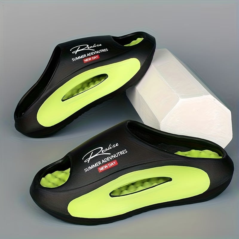 Men's EVA Cloud Slides | Thick-Soled Non-Slip Summer Slippers for Beach & Shower