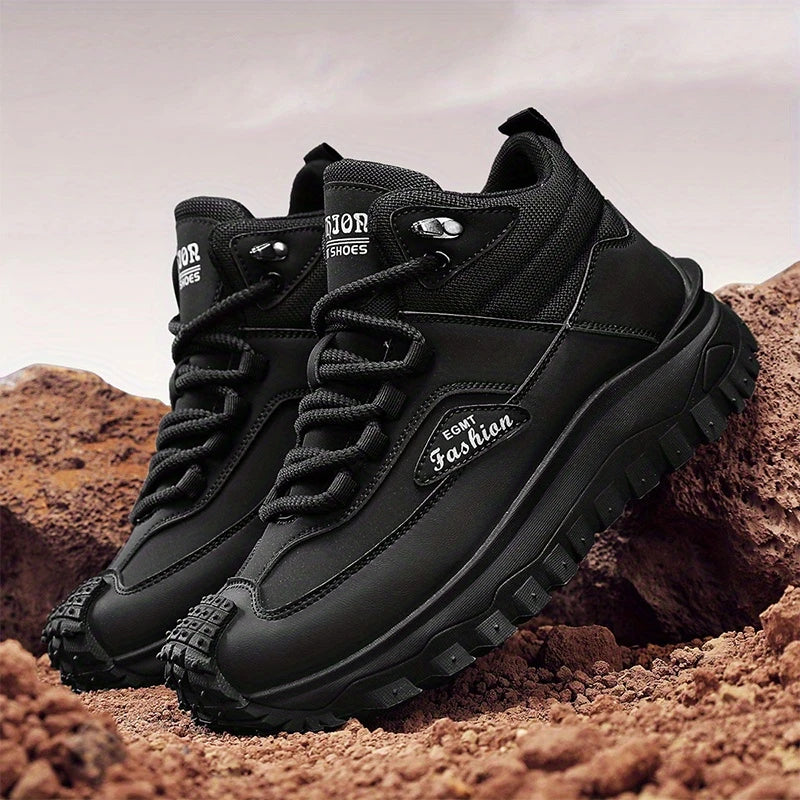 Men’s Work Hiking Boots – Waterproof, Non-Slip, Puncture and Smash Resistant, Wide Toe, Arch Support – Ideal for Daily Wear and Outdoor Adventures