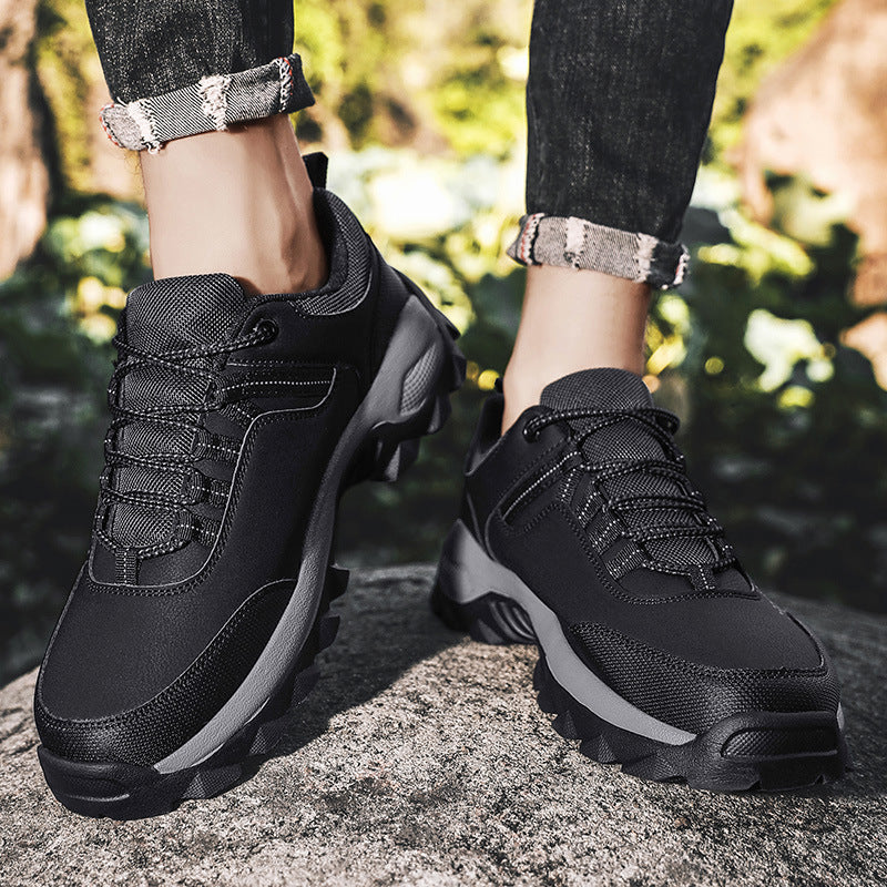 Men's Wear Resistant Waterproof Non-slip Anti-skid Anti-puncture Hiking Shoes Orthopedic Wide Toe Arch Support Walking Shoes