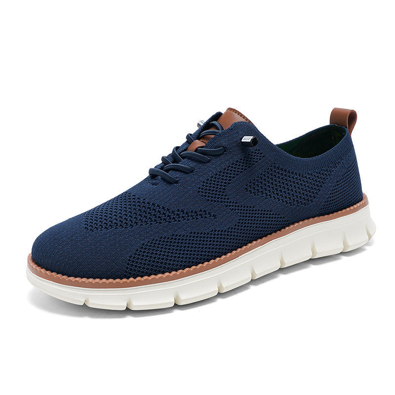 Men's Easy Wear Slip-On Loafers – Super Soft Breathable Fabric Shoes, Lightweight Casual Walking Sneakers, Stylish Dress Shoes, Mesh Urban Footwear for Work & Everyday Use.