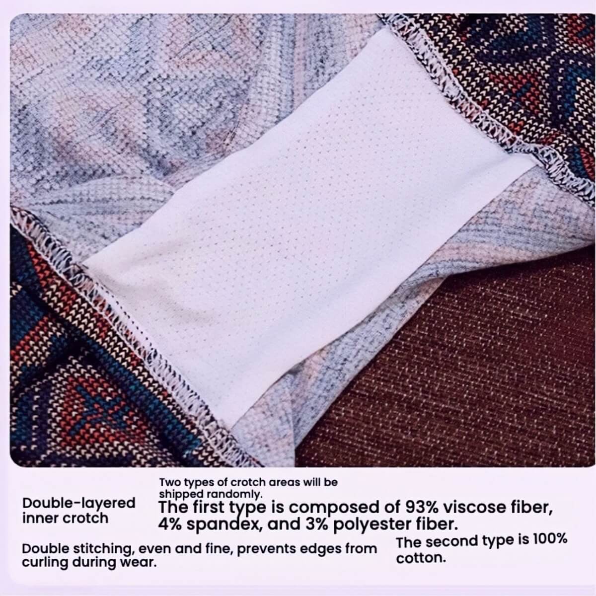 3-Pack Comfortable & Anti-Exposure Cotton Retro Ethnic Style Mid-Rise Boxer Shorts
