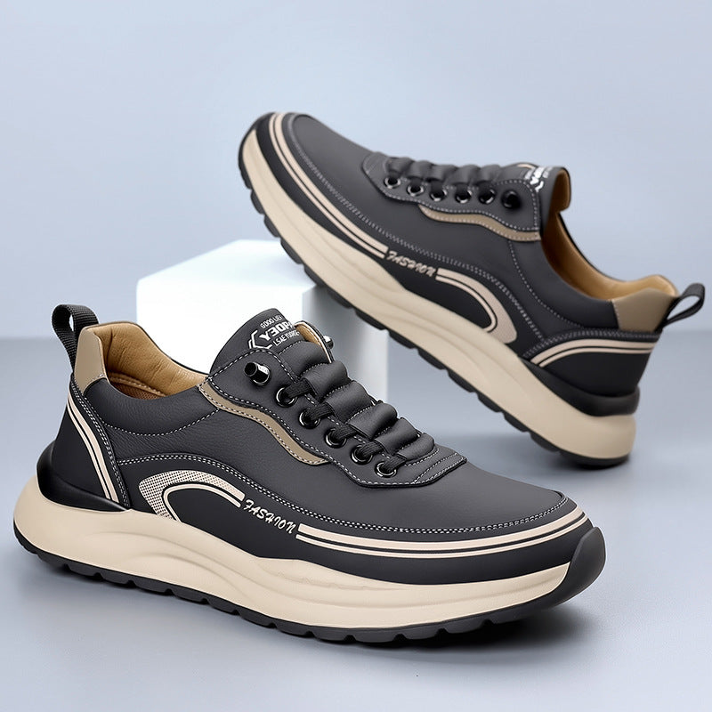 Men’s Orthopaedic Leather Slip-On Shoes – Lightweight Comfort Everyday Wear