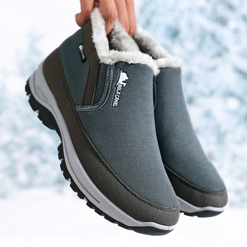 Men's Outdoor Slip-on Warm Boots - Slip-resistant, Puncture-resistant - Arch Support, Wide Toe