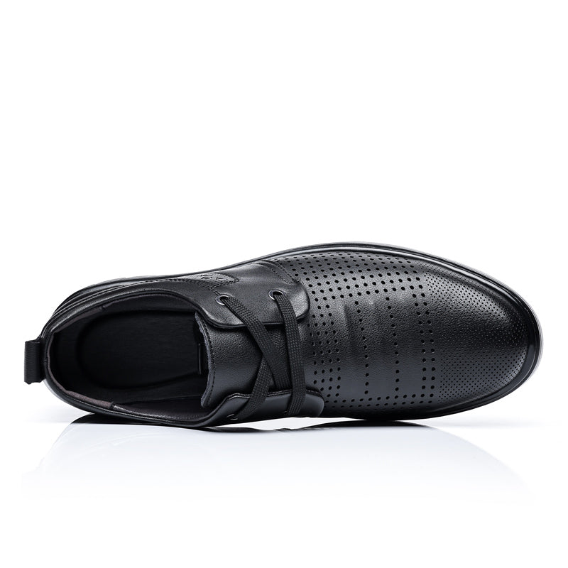 Men’s Comfortable Leather Shoes With Arch Support & A Roomier Fit