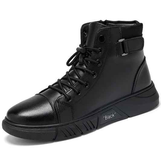 Men’s Genuine Leather Casual Boots – Timeless Style & All-Day Comfort