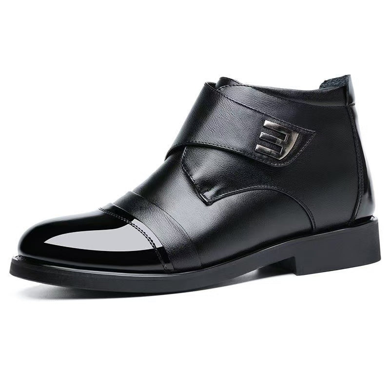 Men‘s Plush Warm Soft  Leather Boots