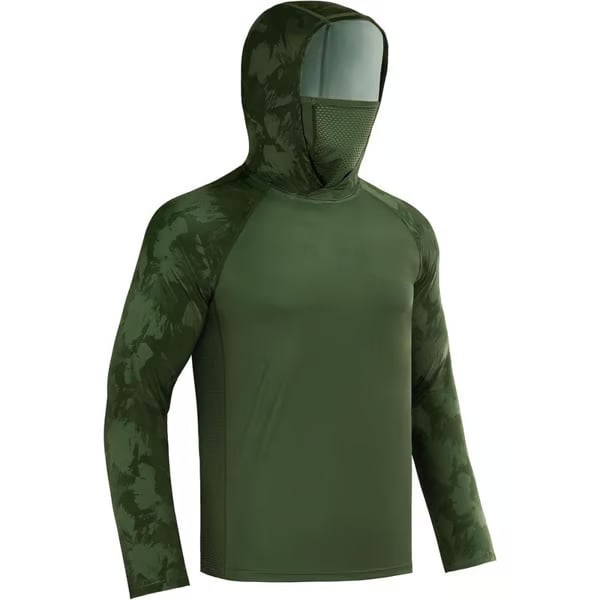 Sun Hoodie with Built-In Face Cover
