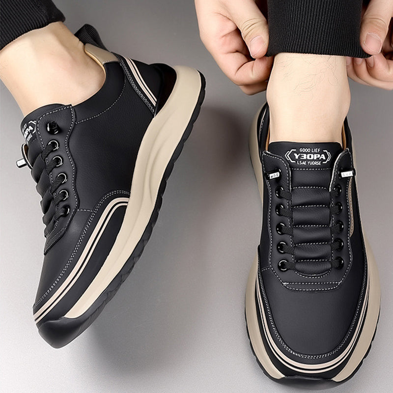 Men’s Orthopaedic Leather Slip-On Shoes – Lightweight Comfort Everyday Wear