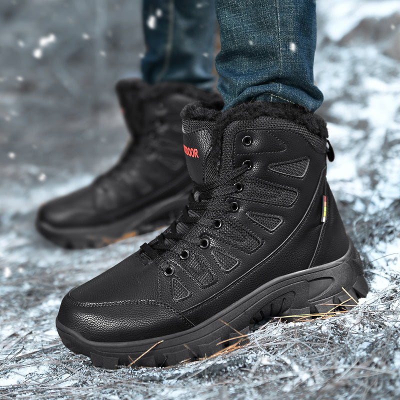 Men Combat Boots Waterproof Non-Slip Hiking Boots Anti-Puncture Anti-Sprain Work Boots