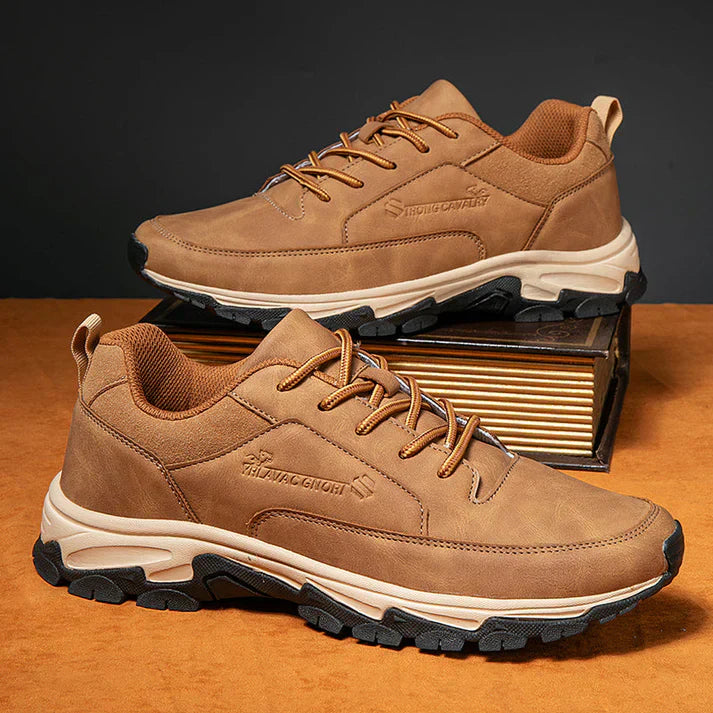 🔥Best Seller-Men's Comfortable Arch Support Shock Absorbing Orthopedic Leather Sneakers