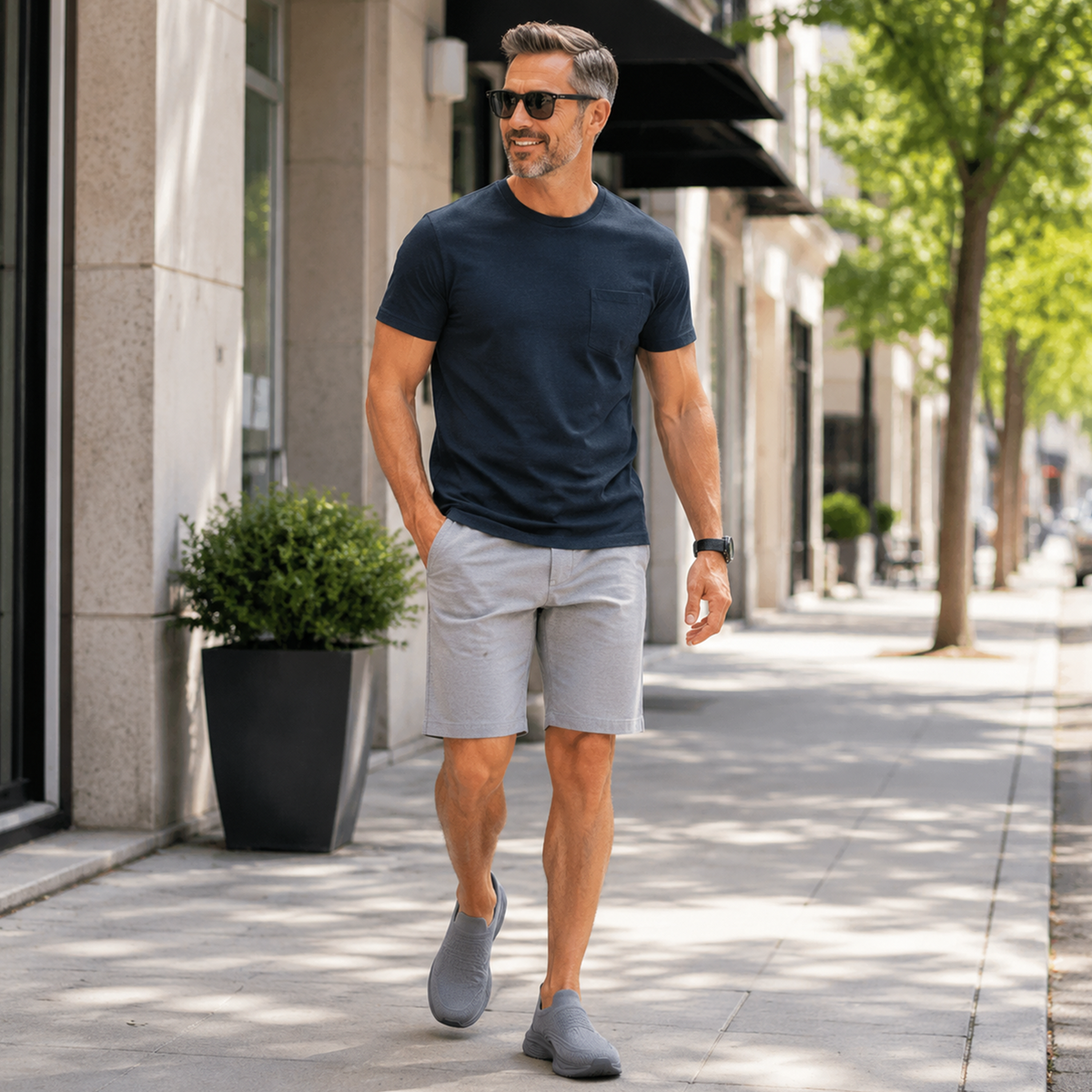 Men's Orthopedic Mesh Walking Shoes—Slip-On Design, Cushioned Comfort, Wide Toe Box, Arch Support, Breathable, Non-Slip, Suitable For Various Occasions