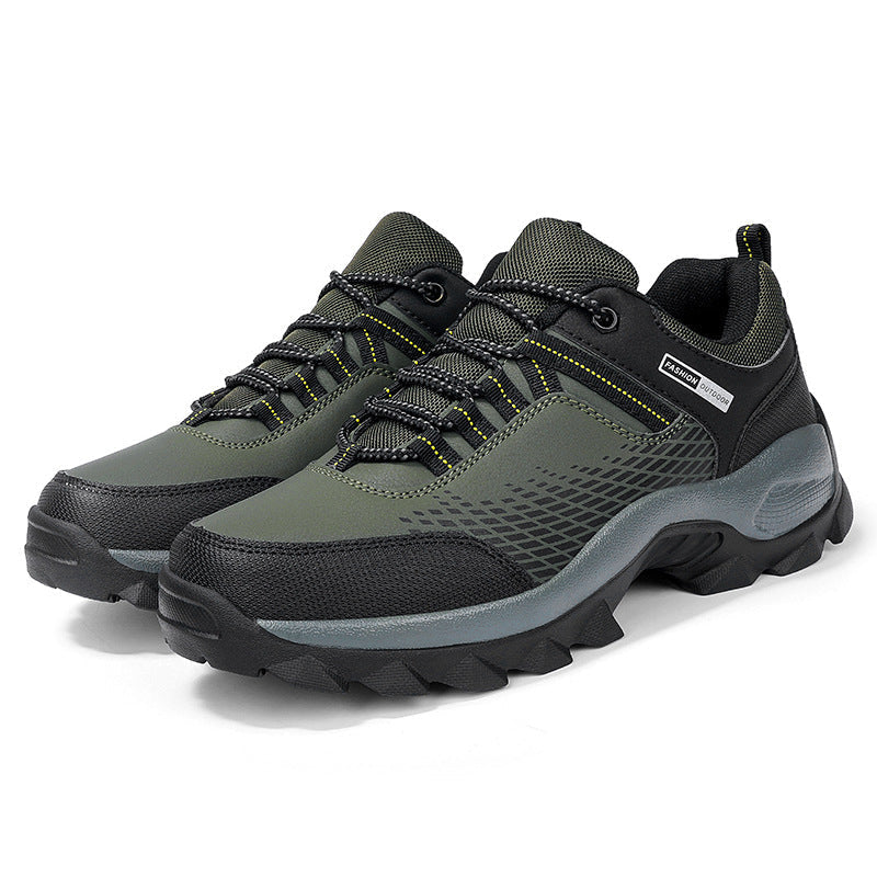 Men's Wear Resistant Waterproof Non-slip Anti-skid Anti-puncture Hiking Shoes Orthopedic Wide Toe Arch Support Walking Shoes