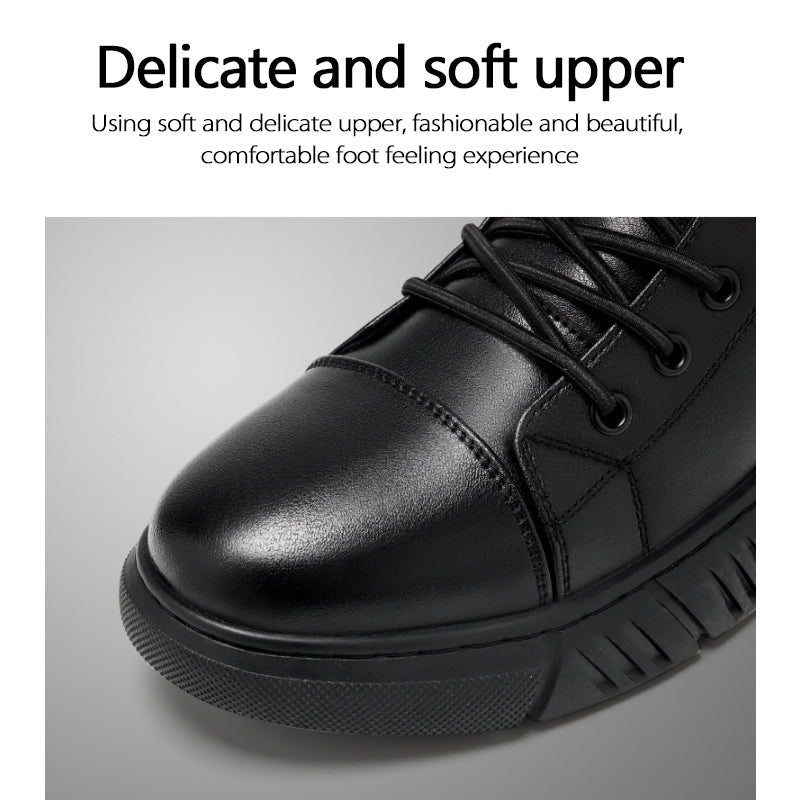 Men’s Genuine Leather Casual Boots – Timeless Style & All-Day Comfort