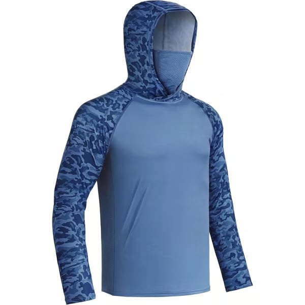 Sun Hoodie with Built-In Face Cover