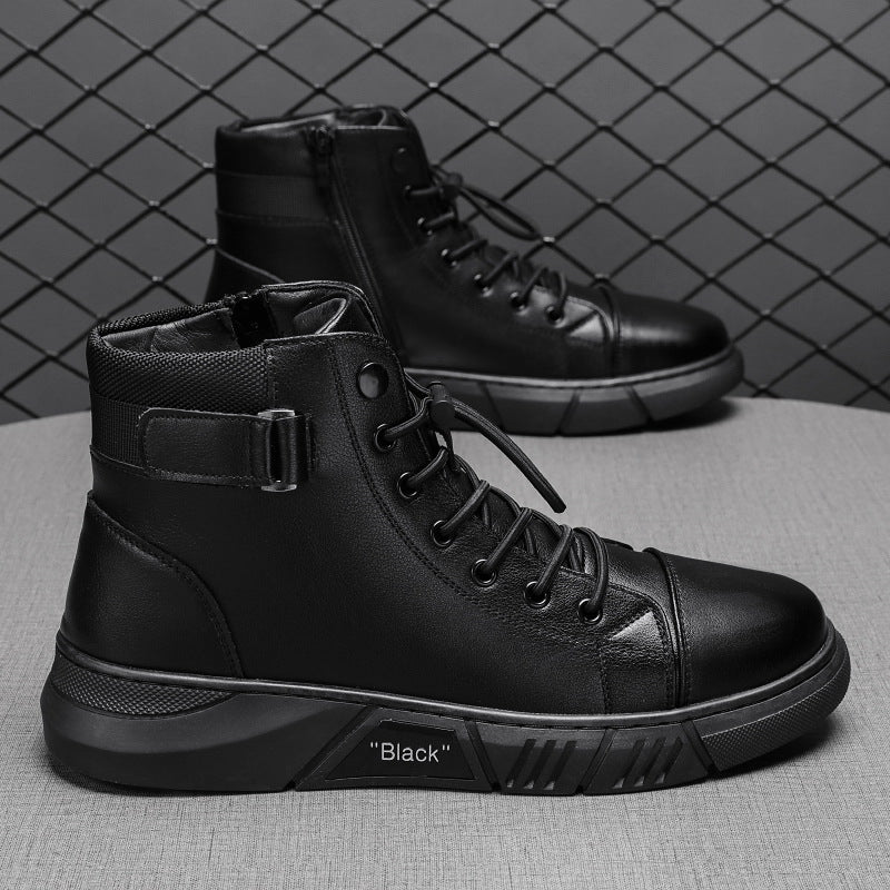 Men’s Genuine Leather Casual Boots – Timeless Style & All-Day Comfort
