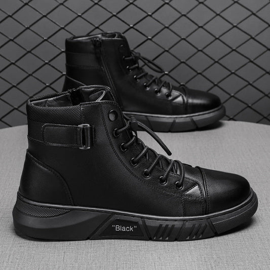 Men’s Genuine Leather Casual Boots – Timeless Style & All-Day Comfort