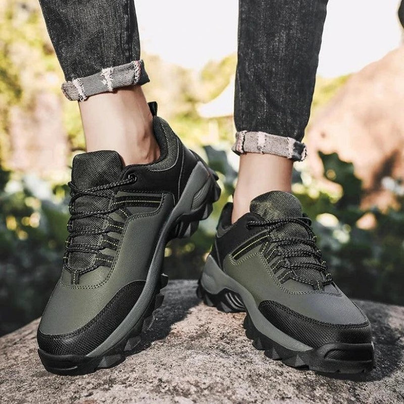 Men's Wear Resistant Waterproof Non-slip Anti-skid Anti-puncture Hiking Shoes Orthopedic Wide Toe Arch Support Walking Shoes