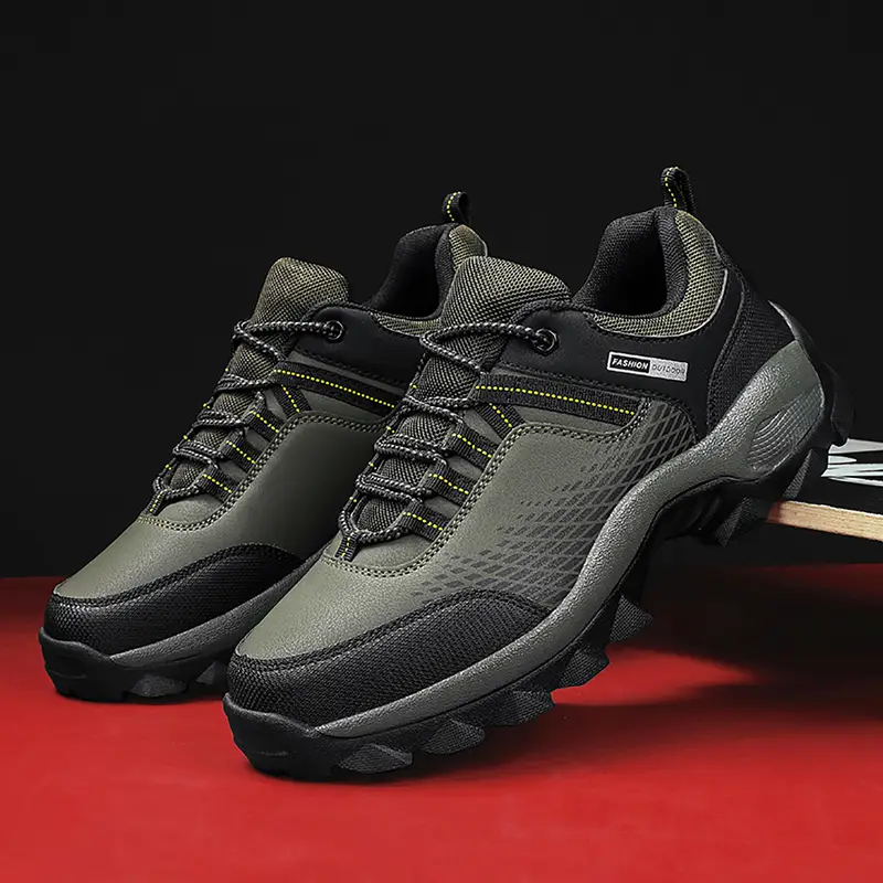 Men's Wear Resistant Waterproof Non-slip Anti-skid Anti-puncture Hiking Shoes Orthopedic Wide Toe Arch Support Walking Shoes