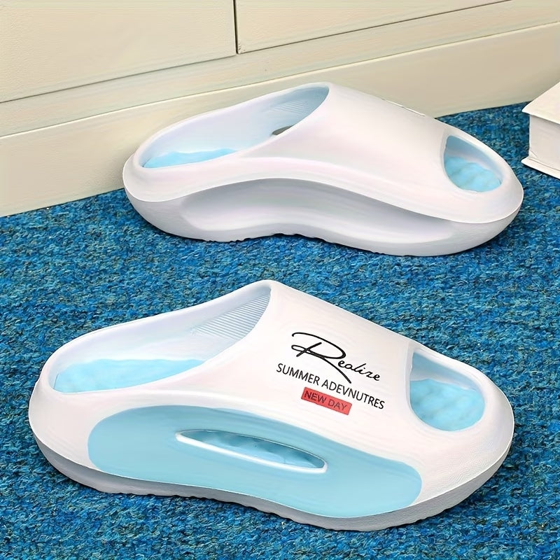 Men's EVA Cloud Slides | Thick-Soled Non-Slip Summer Slippers for Beach & Shower